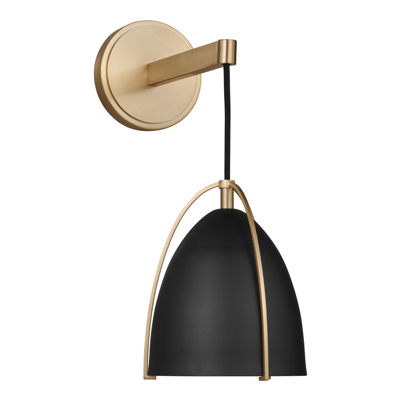 Visual Comfort Studio 4151701-848 Norman One Light Wall / Bath Sconce, Satin Brass Main Image.jpg