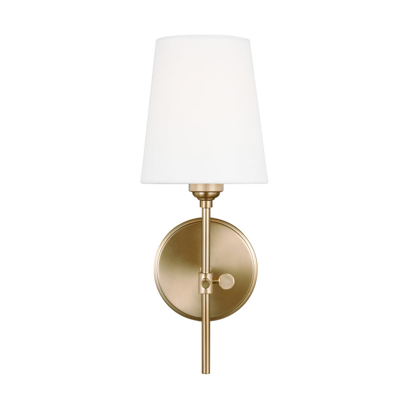 Visual Comfort Studio 4187201-848 Baker One Light Wall / Bath Sconce, Satin Brass Main Image.jpg