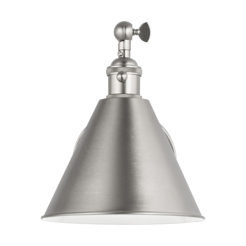 Visual Comfort Studio 4198101EN3-962 Salem One Light Wall Sconce, Brushed Nickel Main Image.jpg