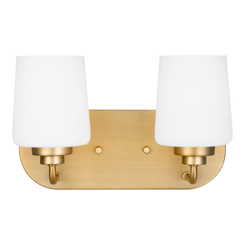 Generation Lighting 4402802-848 Windom Two Light Wall / Bath, Satin Brass Main Image.jpg