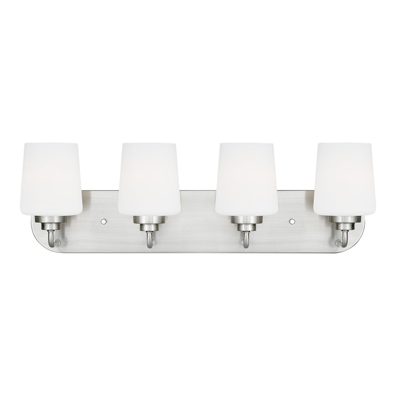 Generation Lighting 4402804EN3-962 Windom Four Light Wall / Bath, Brushed Nickel Main Image.jpg