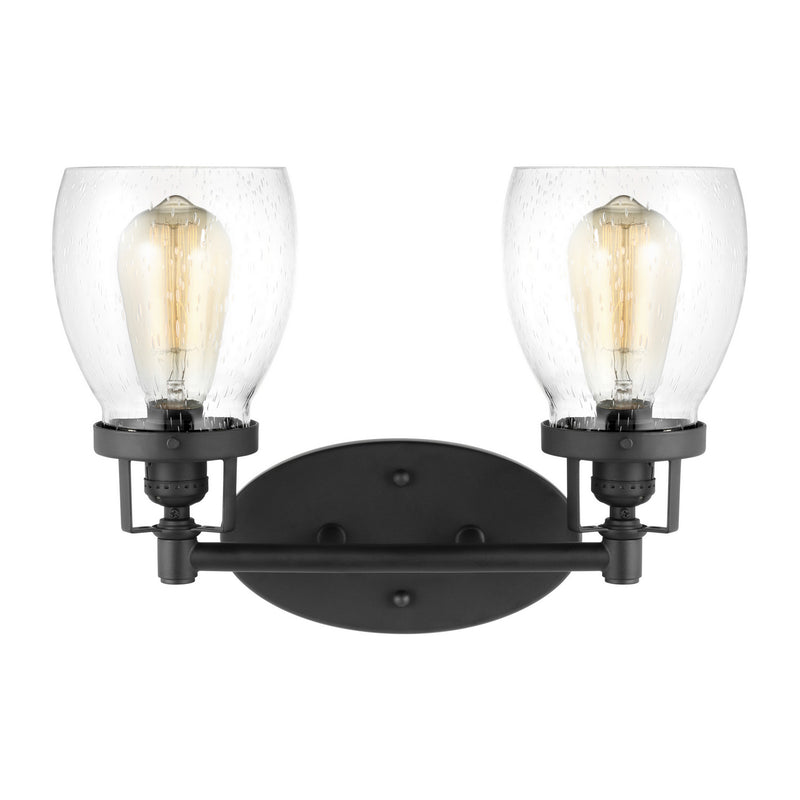 Generation Lighting 4414502-112 Belton Two Light Wall / Bath, Midnight Black Main Image.jpg