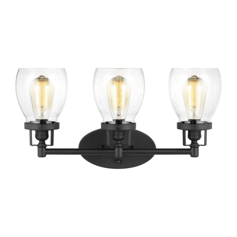 Generation Lighting 4414503-112 Belton Three Light Wall / Bath, Midnight Black Main Image.jpg