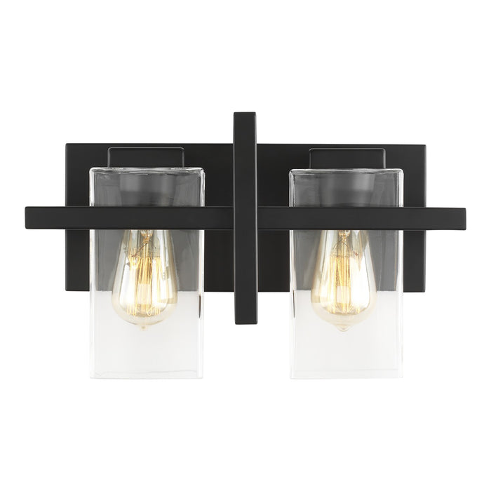 Generation Lighting 4441502-112 Mitte Two Light Wall / Bath, Midnight Black Main Image.jpg