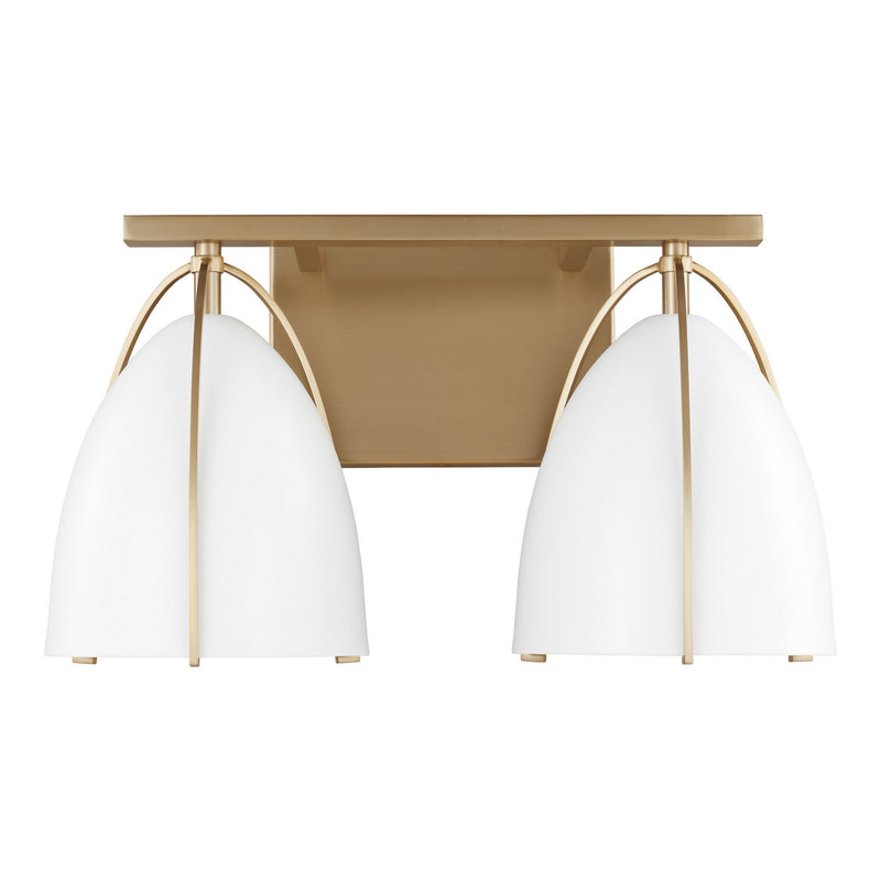 Visual Comfort Studio 4451802-848 Norman Two Light Wall / Bath, Satin Brass Main Image.jpg