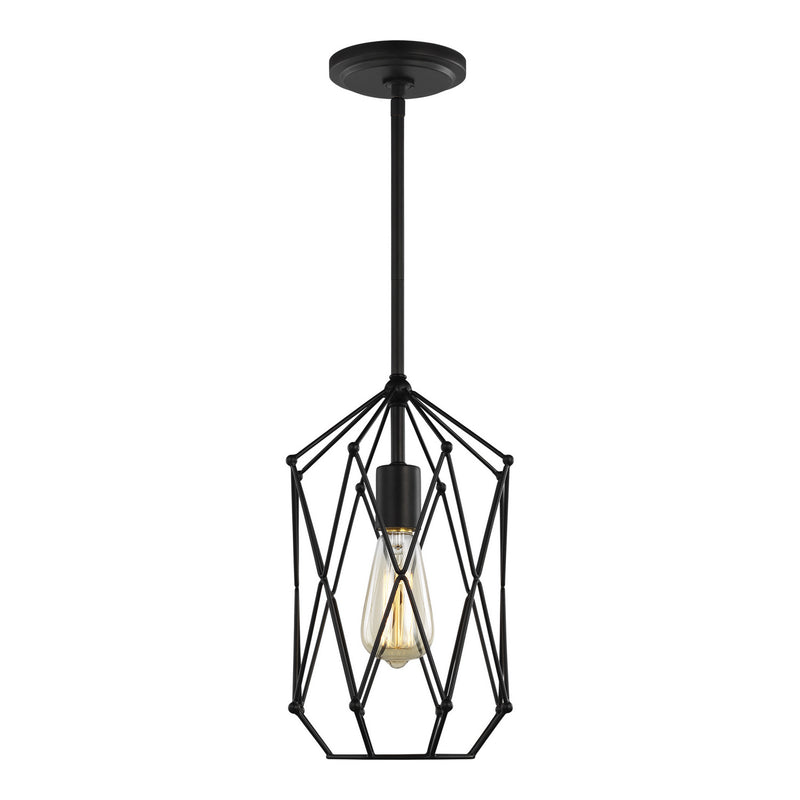 Visual Comfort Studio 5134101-112 Zarra One Light Lantern, Midnight Black Main Image.jpg