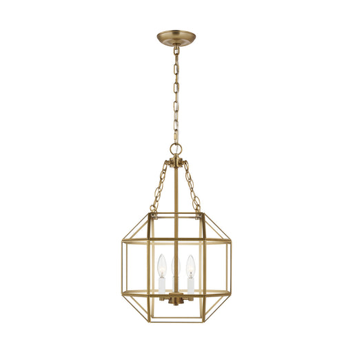 Visual Comfort Studio 5179403EN-848 Morrison Three Light Lantern, Satin Brass Main Image.jpg