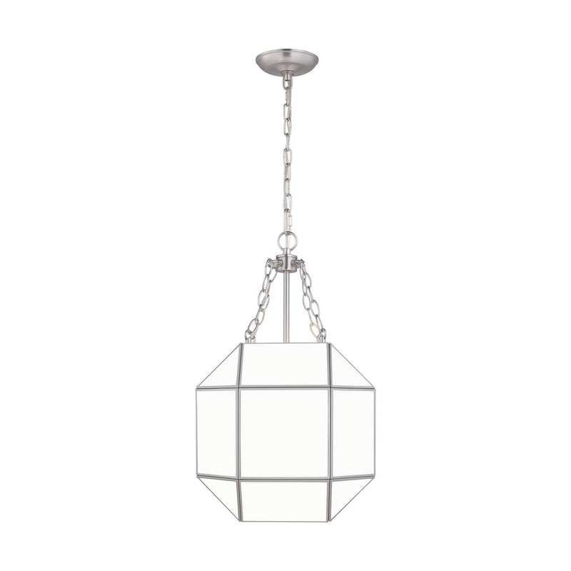Visual Comfort Studio 5179453-962 Morrison Three Light Lantern, Brushed Nickel Main Image.jpg