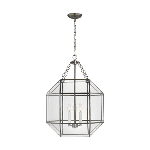 Visual Comfort Studio 5279403EN-965 Morrison Three Light Lantern, Antique Brushed Nickel Main Image.jpg