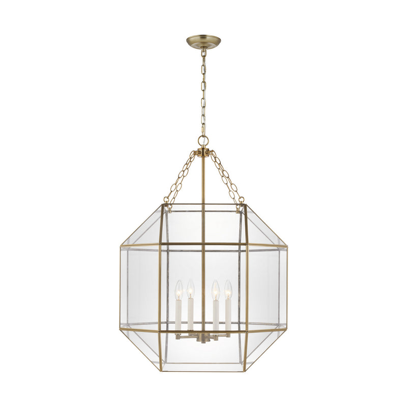 Visual Comfort Studio 5279404-848 Morrison Four Light Lantern, Satin Brass Main Image.jpg