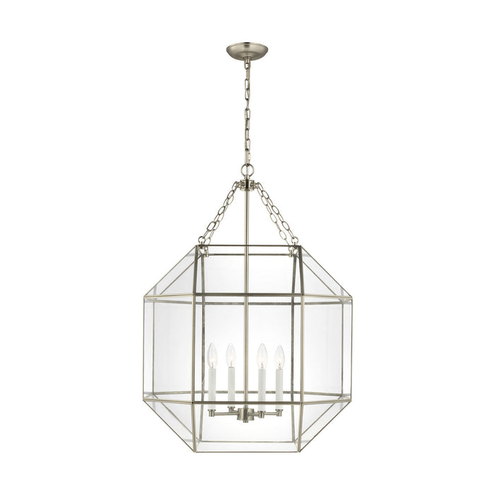 Visual Comfort Studio 5279404-965 Morrison Four Light Lantern, Antique Brushed Nickel Main Image.jpg