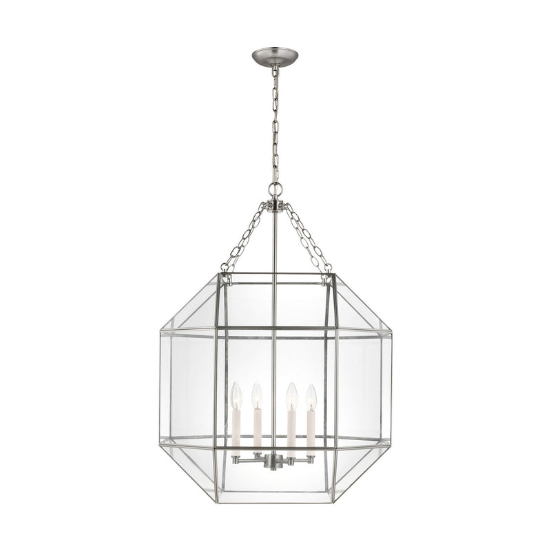 Visual Comfort Studio 5279404EN-962 Morrison Four Light Lantern, Brushed Nickel Main Image.jpg