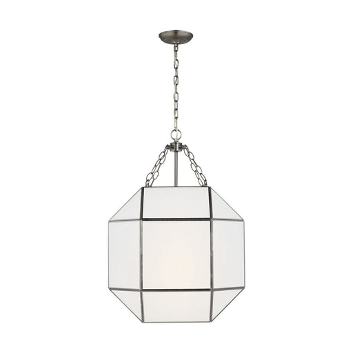 Visual Comfort Studio 5279453-965 Morrison Three Light Lantern, Antique Brushed Nickel Main Image.jpg