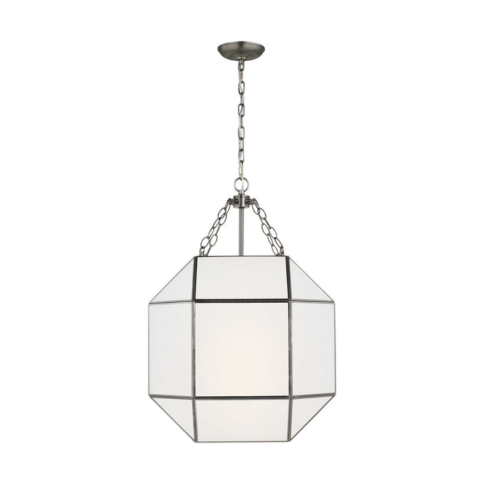 Visual Comfort Studio 5279453-965 Morrison Three Light Lantern, Antique Brushed Nickel Main Image.jpg