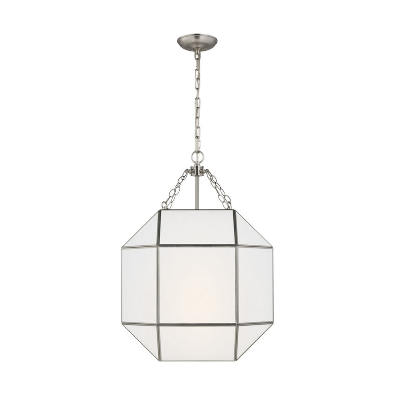 Visual Comfort Studio 5279453EN-962 Morrison Three Light Lantern, Brushed Nickel Main Image.jpg