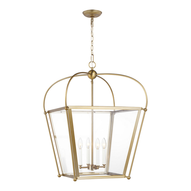 Visual Comfort Studio 5291004-848 Charleston Four Light Foyer, Satin Brass Main Image.jpg
