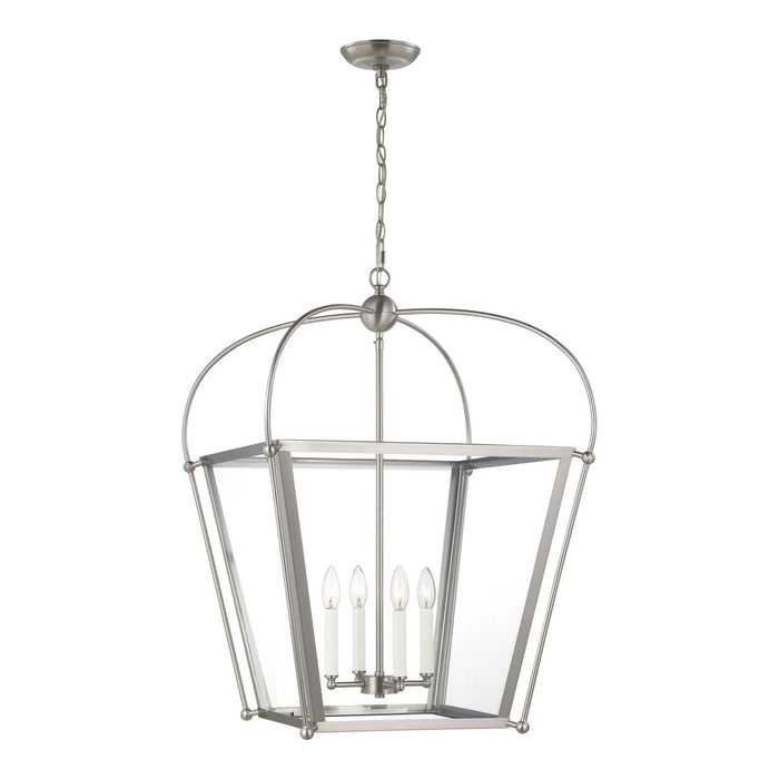 Visual Comfort Studio 5291004EN-962 Charleston Four Light Foyer, Brushed Nickel Main Image.jpg