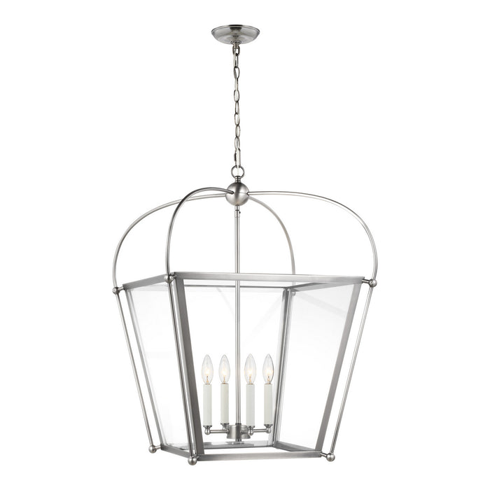 Visual Comfort Studio 5291004EN-965 Charleston Four Light Foyer, Antique Brushed Nickel Main Image.jpg