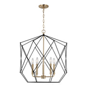 Visual Comfort Studio 5334105-848 Zarra Five Light Lantern, Satin Brass Main Image.jpg