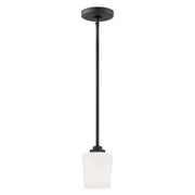 Generation Lighting 6102801-112 Windom One Light Mini-Pendant, Midnight Black Main Image.jpg