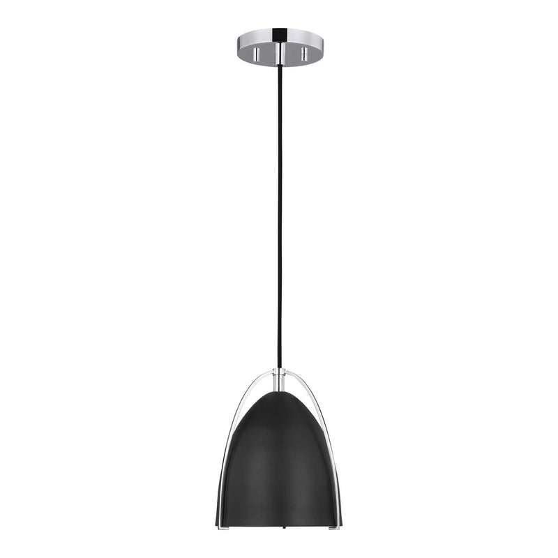 Visual Comfort Studio 6151701-05 Norman One Light Mini-Pendant, Chrome Main Image.jpg