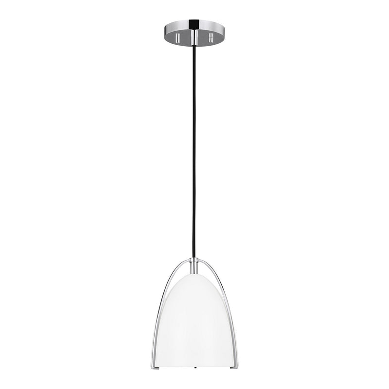 Visual Comfort Studio 6151801EN3-05 Norman One Light Mini-Pendant, Chrome Main Image.jpg