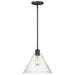 Generation Lighting 6227801-112 Belton One Light Pendant, Midnight Black Main Image.jpg