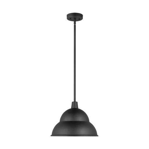 Visual Comfort Studio 6236701EN3-12 Barn Light One Light Outdoor Pendant, Black Main Image.jpg