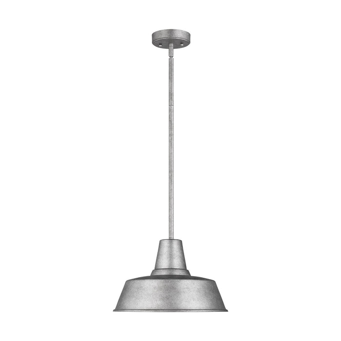 Visual Comfort Studio 6237401-57 Barn Light One Light Outdoor Pendant, Weathered Pewter Main Image.jpg