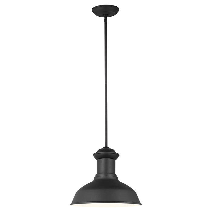 Generation Lighting 6247701EN3-12 Fredricksburg One Light Outdoor Pendant, Black Main Image.jpg