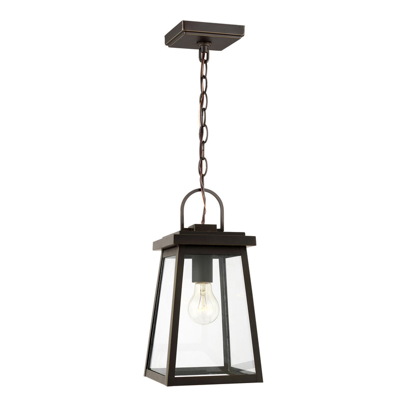Visual Comfort Studio 6248401-71 Founders One Light Outdoor Pendant, Antique Bronze Main Image.jpg