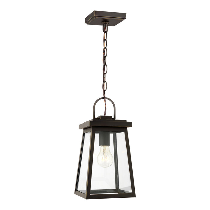 Visual Comfort Studio 6248401EN3-71 Founders One Light Outdoor Pendant, Antique Bronze Main Image.jpg