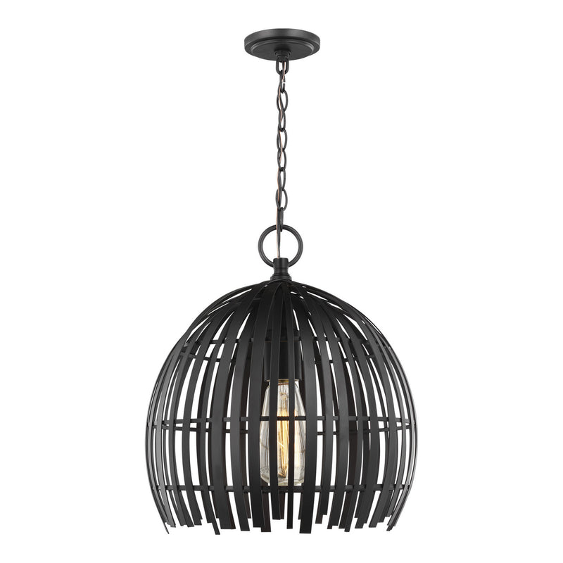 Visual Comfort Studio 6522701-112 Hanalei One Light Pendant, Midnight Black Main Image.jpg