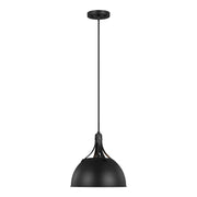 Visual Comfort Studio 6524201-112 Rockland One Light Pendant, Midnight Black Main Image.jpg