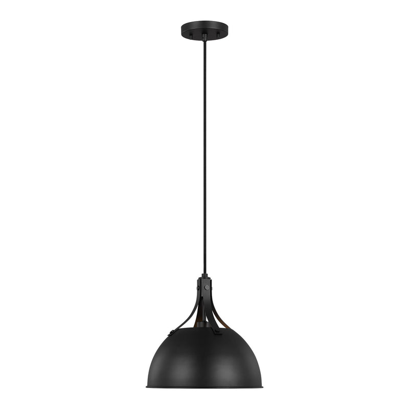 Visual Comfort Studio 6524201-112 Rockland One Light Pendant, Midnight Black Main Image.jpg