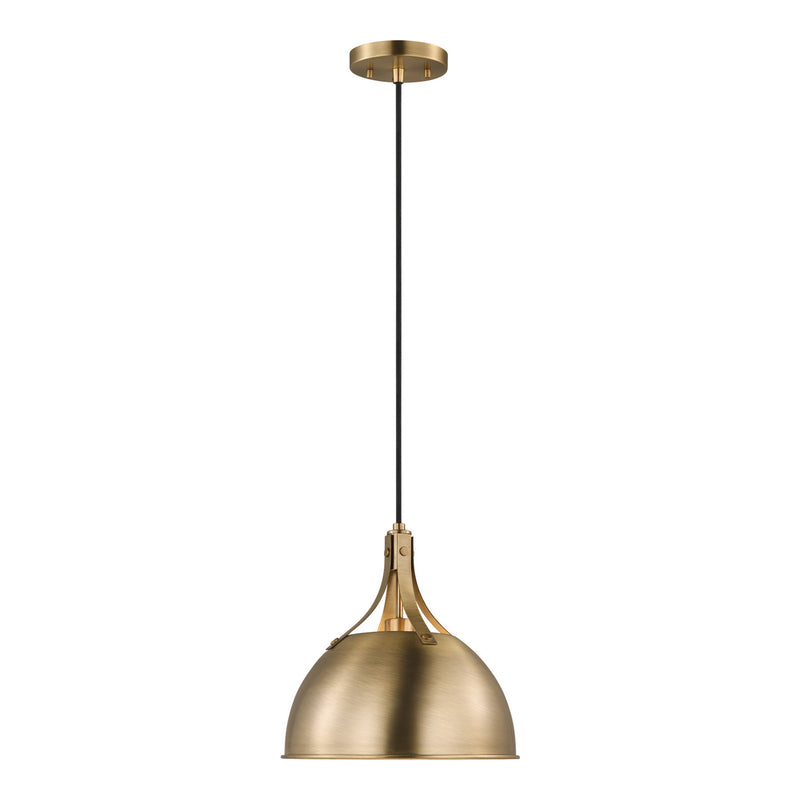 Visual Comfort Studio 6524201-848 Rockland One Light Pendant, Satin Brass Main Image.jpg
