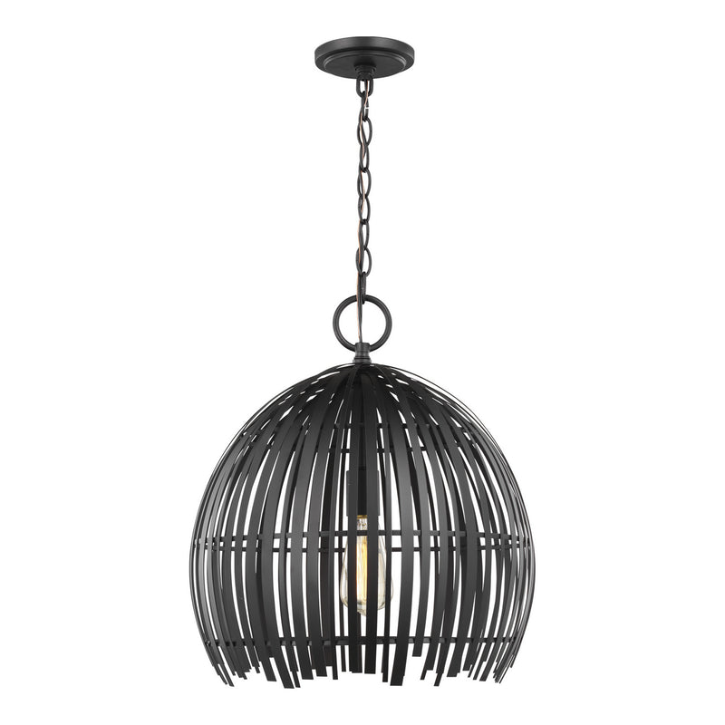 Visual Comfort Studio 6622701-112 Hanalei One Light Pendant, Midnight Black Main Image.jpg
