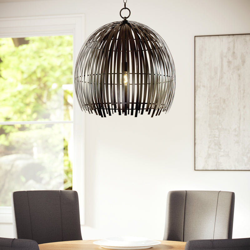 Visual Comfort Studio 6722701-112 Hanalei One Light Pendant, Midnight Black Alternate Image.jpg