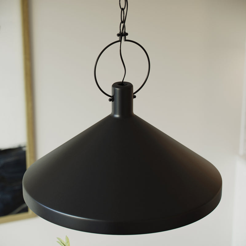 Visual Comfort Studio 6884901-112 Lyon One Light Pendant, Midnight Black Alternate Image 2.jpg
