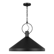Visual Comfort Studio 6884901-112 Lyon One Light Pendant, Midnight Black Main Image.jpg