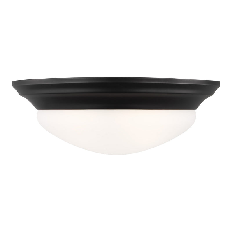 Generation Lighting 75435EN3-112 Nash Two Light Flush Mount, Midnight Black Main Image.jpg