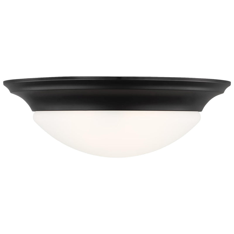 Generation Lighting 75436-112 Nash Three Light Flush Mount, Midnight Black Main Image.jpg