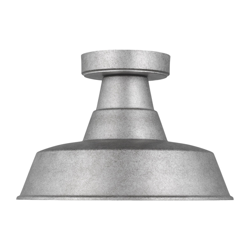 Visual Comfort Studio 7837401-57 Barn Light One Light Outdoor Flush Mount, Weathered Pewter Main Image.jpg