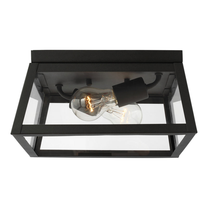 Visual Comfort Studio 7848402EN3-12 Founders Two Light Outdoor Flush Mount, Black Main Image.jpg