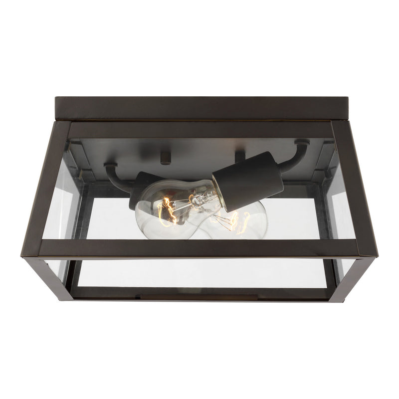 Visual Comfort Studio 7848402EN3-71 Founders Two Light Outdoor Flush Mount, Antique Bronze Main Image.jpg