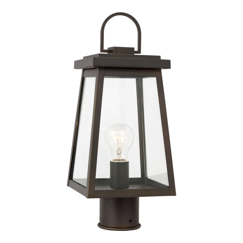 Visual Comfort Studio 8248401-71 Founders One Light Outdoor Post Lantern, Antique Bronze Main Image.jpg