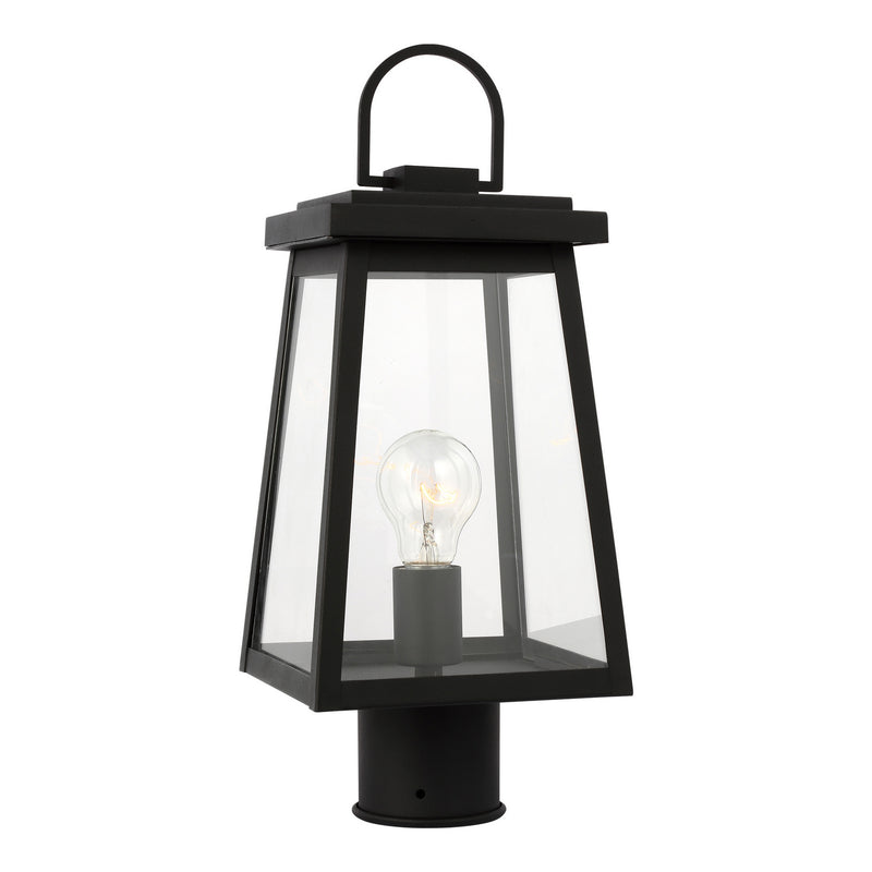 Visual Comfort Studio 8248401EN3-12 Founders One Light Outdoor Post Lantern, Black Main Image.jpg