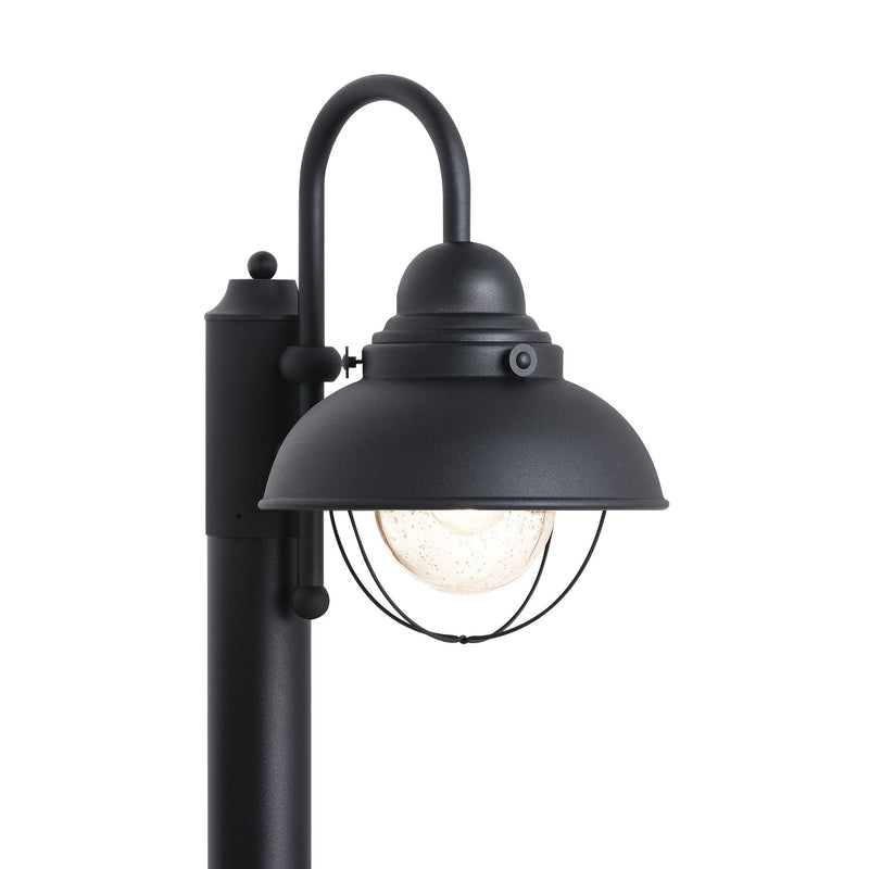 Generation Lighting 8269EN3-12 Sebring One Light Outdoor Post Lantern, Black Main Image.jpg