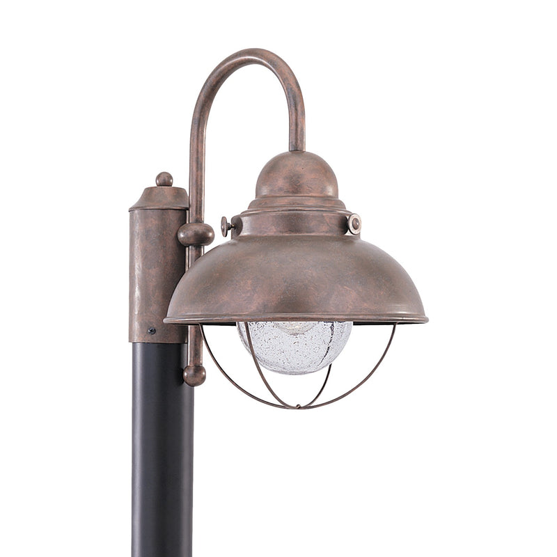 Generation Lighting 8269EN3-44 Sebring One Light Outdoor Post Lantern, Weathered Copper Main Image.jpg