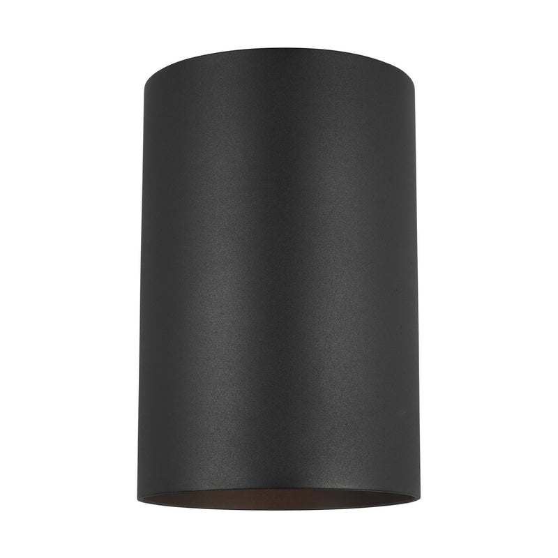 Visual Comfort Studio 8313901-12/T Outdoor Cylinders LED Outdoor Wall Lantern, Black Main Image.jpg